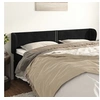 Image de Hoofdbord met randen 183x23x78/88 cm fluweel zwart3117066