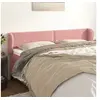 Image de Hoofdbord met randen 183x23x78/88 cm fluweel roze3117069