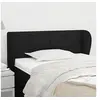 Image de Hoofdbord met randen 93x23x78/88 cm stof zwart3117128