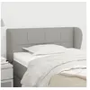 Image de Hoofdbord met randen 103x23x78/88 cm stof lichtgrijs3117134