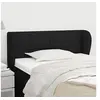Image de Hoofdbord met randen 103x23x78/88 cm stof zwart3117136