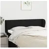 Image de Hoofdbord met randen 147x23x78/88 cm stof zwart3117144