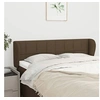 Image de Hoofdbord met randen 147x23x78/88 cm stof donkerbruin3117145