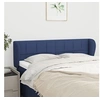 Image de Hoofdbord met randen 147x23x78/88 cm stof blauw3117148