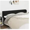 Image de Hoofdbord met randen 183x23x78/88 cm stof zwart3117160