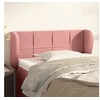 Image de Hoofdbord met randen 93x23x78/88 cm fluweel roze3117185