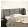 Image de Hoofdbord met randen 103x23x78/88 cm fluweel lichtgrijs3117186