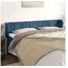 Image de Hoofdbord met randen 163x23x78/88 cm fluweel donkerblauw3117202