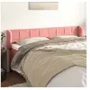 Image de Hoofdbord met randen 183x23x78/88 cm fluweel roze3117209