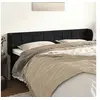 Image de Hoofdbord met randen 203x23x78/88 cm fluweel zwart3117212