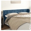 Image de Hoofdbord met randen 203x23x78/88 cm fluweel donkerblauw3117214