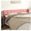 Image de Hoofdbord met randen 203x23x78/88 cm fluweel roze3117215