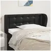 Image de Hoofdbord met randen 83x23x78/88 cm kunstleer zwart3117216