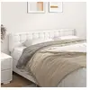 Image de Hoofdbord met randen 163x23x78/88 cm kunstleer wit3117241