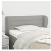 Image de Hoofdbord met randen 83x23x78/88 cm stof lichtgrijs3117258