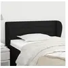 Image de Hoofdbord met randen 83x23x78/88 cm stof zwart3117260