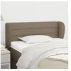 Image de Hoofdbord met randen 93x23x78/88 cm stof taupe3117270
