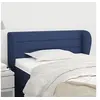 Image de Hoofdbord met randen 93x23x78/88 cm stof blauw3117272
