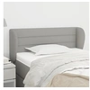 Image de Hoofdbord met randen 103x23x78/88 cm stof lichtgrijs3117274