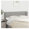 Image de Hoofdbord met randen 147x23x78/88 cm stof lichtgrijs3117282