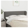 Image de Hoofdbord met randen 147x23x78/88 cm stof donkergrijs3117283