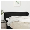 Image de Hoofdbord met randen 147x23x78/88 cm stof zwart3117284