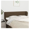 Image de Hoofdbord met randen 147x23x78/88 cm stof donkerbruin3117285