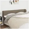Image de Hoofdbord met randen 183x23x78/88 cm stof taupe3117302