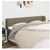 Image de Hoofdbord met randen 203x23x78/88 cm stof taupe3117310