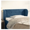 Image de Hoofdbord met randen 83x23x78/88 cm fluweel donkerblauw3117318