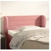 Image de Hoofdbord met randen 93x23x78/88 cm fluweel roze3117325