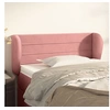 Image de Hoofdbord met randen 103x23x78/88 cm fluweel roze3117331