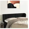 Image de Hoofdbord met randen 147x23x78/88 cm fluweel zwart3117334