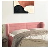 Image de Hoofdbord met randen 147x23x78/88 cm fluweel roze 3117337