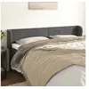 Image de Hoofdbord met randen 163x23x78/88 cm fluweel donkergrijs 3117339