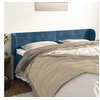 Image de Hoofdbord met randen 163x23x78/88 cm fluweel donkerblauw3117342