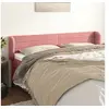 Image de Hoofdbord met randen 163x23x78/88 cm fluweel roze3117343