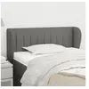 Image de Hoofdbord met randen 83x23x78/88 cm stof donkergrijs3117357