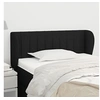 Image de Hoofdbord met randen 93x23x78/88 cm stof zwart3117366