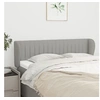 Image de Hoofdbord met randen 147x23x78/88 cm stof lichtgrijs3117380
