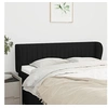 Image de Hoofdbord met randen 147x23x78/88 cm stof zwart3117382