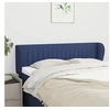 Image de Hoofdbord met randen 147x23x78/88 cm stof blauw3117386