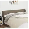 Image de Hoofdbord met randen 163x23x78/88 cm stof taupe3117392