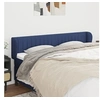 Image de Hoofdbord met randen 183x23x78/88 cm stof blauw3117402