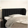 Image de Hoofdbord met randen 83x23x78/88 cm fluweel zwart3117414