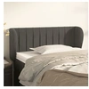 Image de Hoofdbord met randen 93x23x78/88 cm fluweel donkergrijs3117419