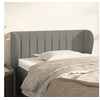 Image de Hoofdbord met randen 103x23x78/88 cm fluweel lichtgrijs3117424
