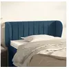 Image de Hoofdbord met randen 103x23x78/88 cm fluweel donkerblauw3117428