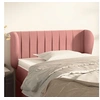 Image de Hoofdbord met randen 103x23x78/88 cm fluweel roze3117429