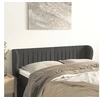 Image de Hoofdbord met randen 147x23x78/88 cm fluweel donkergrijs3117431